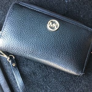 Black Michael Kors wristlet